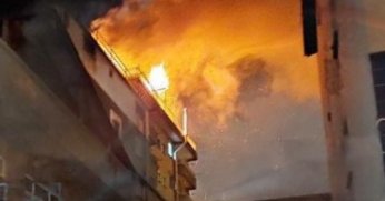 Binayı ateşe verdi, kaçmaya çalışırken yakalandı