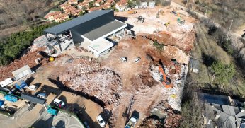 Teleferik için otopark alanları inşa ediliyor