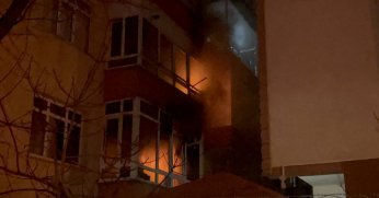 Yangında 7 kişi dumandan etkilendi