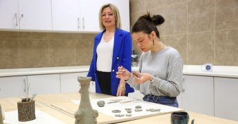 Dip çamuru sanat eserine dönüşüyor