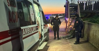 Yerde hareketsiz yatan şahıs korkuttu