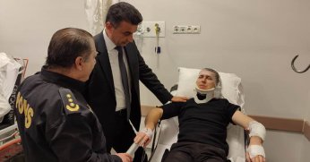 “Dur” ihtarına uymayan sürücü polise çarptı