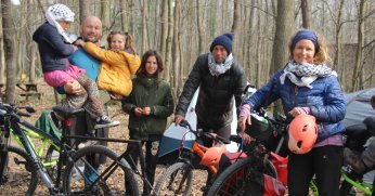 Filistin’e dikkat çekmek için pedal çeviriyorlar