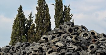 Geçen yıl 423 bin ton hurda lastik ekonomiye kazandırıldı