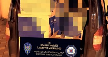 Araçta 300 bin dal makaron ele geçirildi