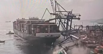 Milyonluk liman kazasının görüntüleri ortaya çıktı