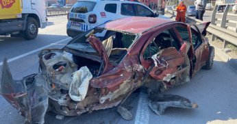 Dingili kopan araçtan yola fırladı: 1 ölü, 3 yaralı