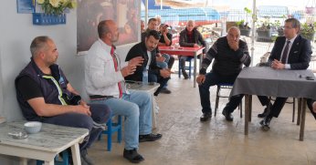 Yıldızlı, balıkçıların sorunlarını dinledi