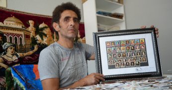 9 yılda 200 bin  pul biriktirdi