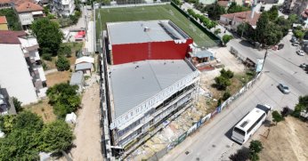 Gençlik Merkezi’nde kompozit cephe imalatı