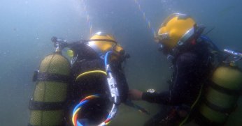 Gölcük’teki dalışlarla mesleğe hazırlanıyorlar