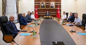 Vali Aktaş başkanlığında asayiş toplantısı yapıldı