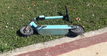 Binbin scooter’ı kıranlara tepki büyük