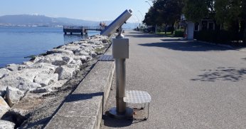 Kavaklı Sahili’nde seyir dürbünü ile keyifli anlar