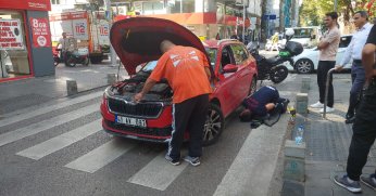 Kedi çıkmayınca, araç sanayiye götürüldü