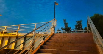 Üstgeçitteki arızalı lambalar yenilenmeli