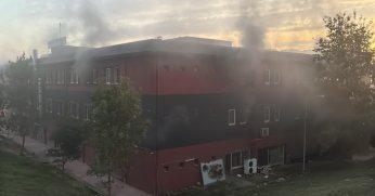 Pansiyonda çıkan yangın korkuttu