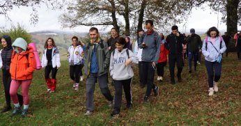 Doğaseverler yürüyüş etkinliğinde buluştu