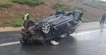 Devrilen cipteki 4 kişi yaralandı