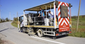 Büyükşehir’den İzmit’te 13 bin metre yol çizgisi