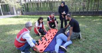 Afet İşleri personeline ilk yardım eğitimi