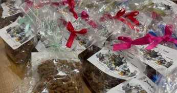 Nişanda şeker yerine mama dağıttılar