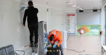 Akıllı durakların ısıtma sistemlerine bakım