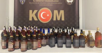 Kocaeli’de 60 litre kaçak alkol ele geçirildi