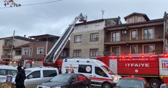 Bacadan yükselen dumanlar itfaiyeyi harekete geçirdi