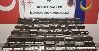 Gümrük kaçağı 90 bin makaron ele geçirildi