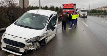 Arızalanan araç zincirleme kazaya sebep oldu: 1 yaralı