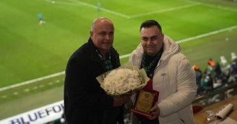 Başkan Durul’dan Elmas’a teşekkür plaketi