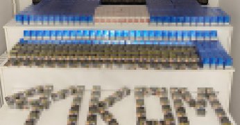 Bin 350 paket kaçak sigara ele geçirildi