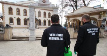 İbadethaneler ilaçlanıyor