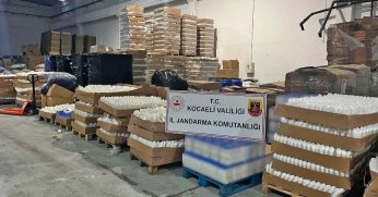 100 bin kutu sahte şampuan ele geçirildi