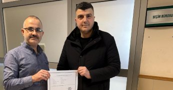 Başkan Çavdar, mazbatasını aldı