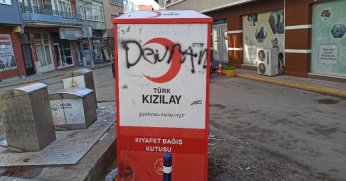 Bağış kutusundaki görsel kirlilik tepki çekti