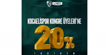 Linex Mutfak’dan Kocaelispor’a yüzde 20 indirim