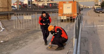 12 gündür süren gaz yangınında ekipler ölçüm yaptı
