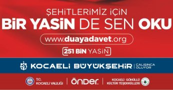 Şehitlerimiz için anlamlı çağrı