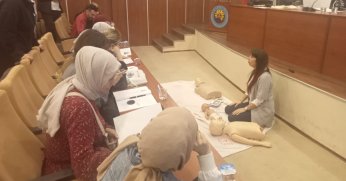 Belediye personeline ilk yardım eğitimi