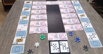Kumar oynayan 4 kişiye 36 bin 988 lira ceza