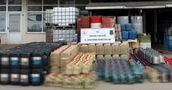 12 milyon TL’lik sahte  madeni yağ ele geçirildi