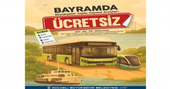 Bayram boyunca ulaşım ücretsiz