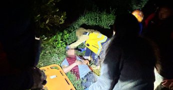 Ormanlık alanda yarı baygın halde bulundu