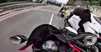 Motosiklet kazasının yeni görüntüleri ortaya çıktı