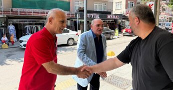 Başkanlardan Gölcük esnafına ziyaret