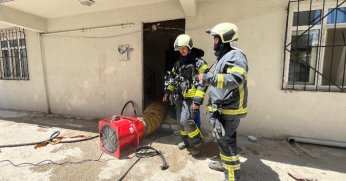 Yangın sırasında panik atak geçirdi