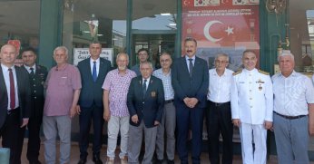 Protokolden Gazilere ziyaret