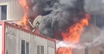 Kereste fabrikasında yangın paniği